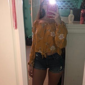 Kendall and Kylie Off the Shoulder Shirt